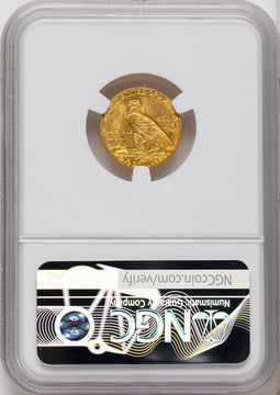 1911 $2.50 Indian Quarter Eagle NGC MS63