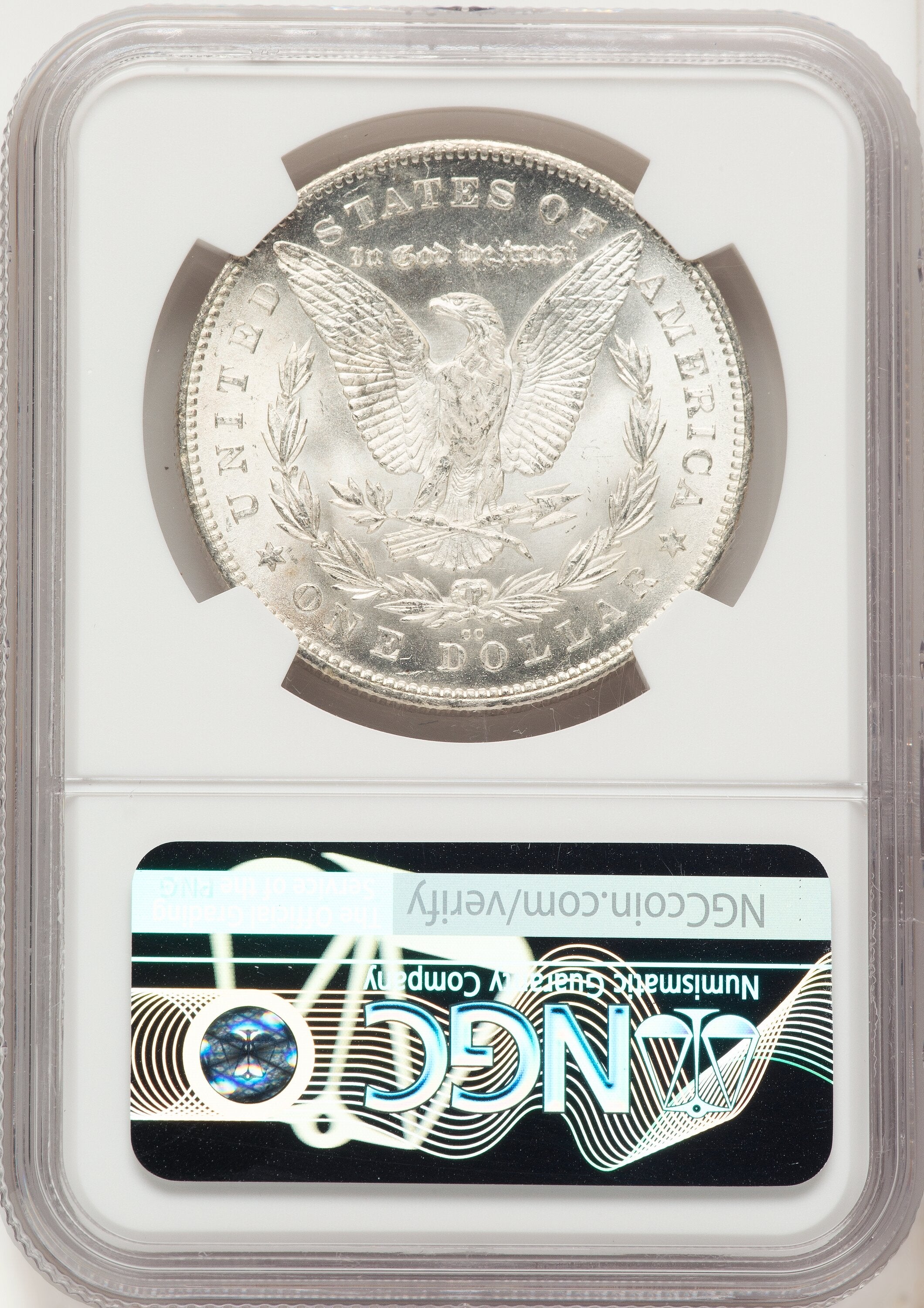 1880-CC $1 80/79 Reverse of 1878 VAM-4 Morgan Dollar NGC MS66+