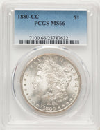 1880-CC Morgan Dollar PCGS MS66