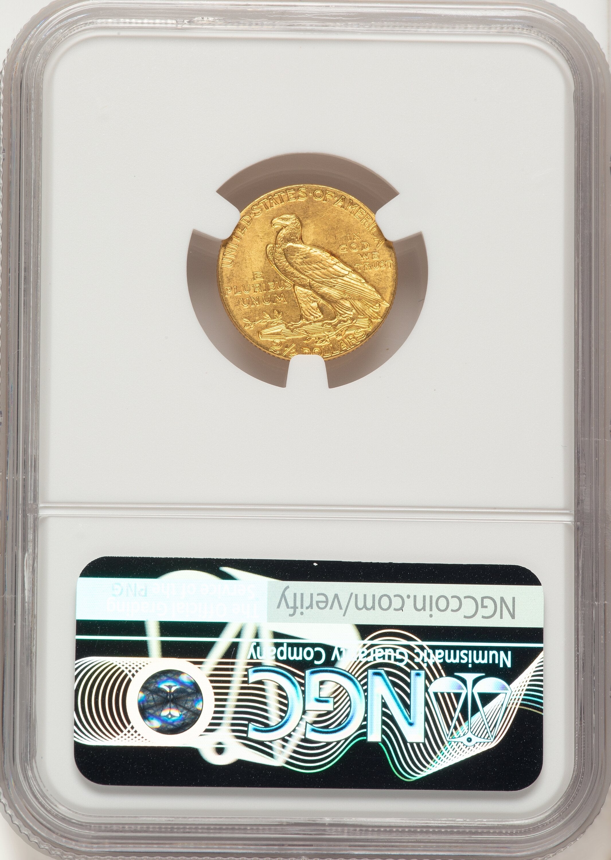 1908 $2.50 Indian Quarter Eagle NGC MS65