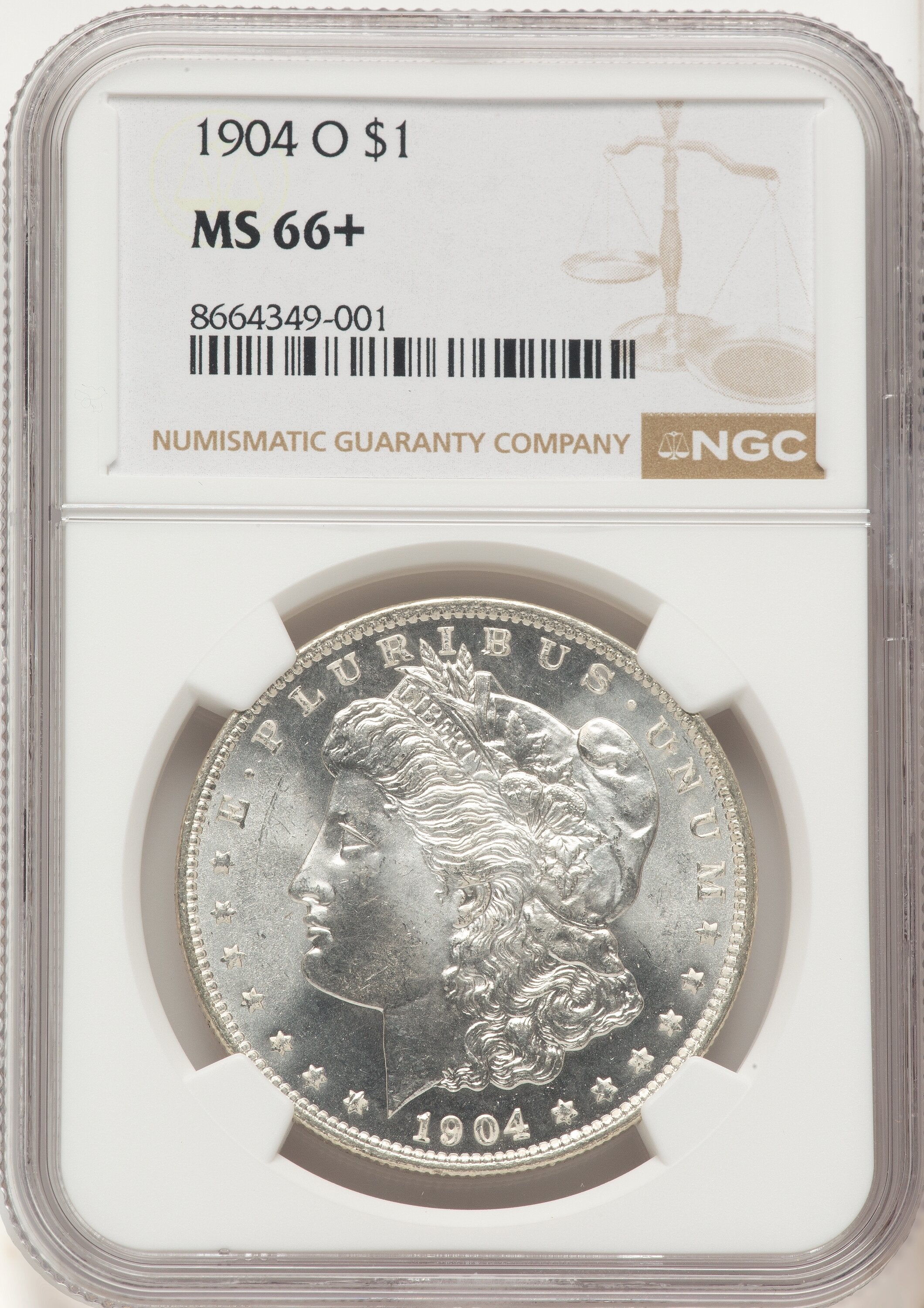 1904-O Morgan Dollar NGC MS66+