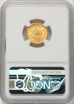 1904 $2.50 Liberty Quarter Eagle NGC MS66+