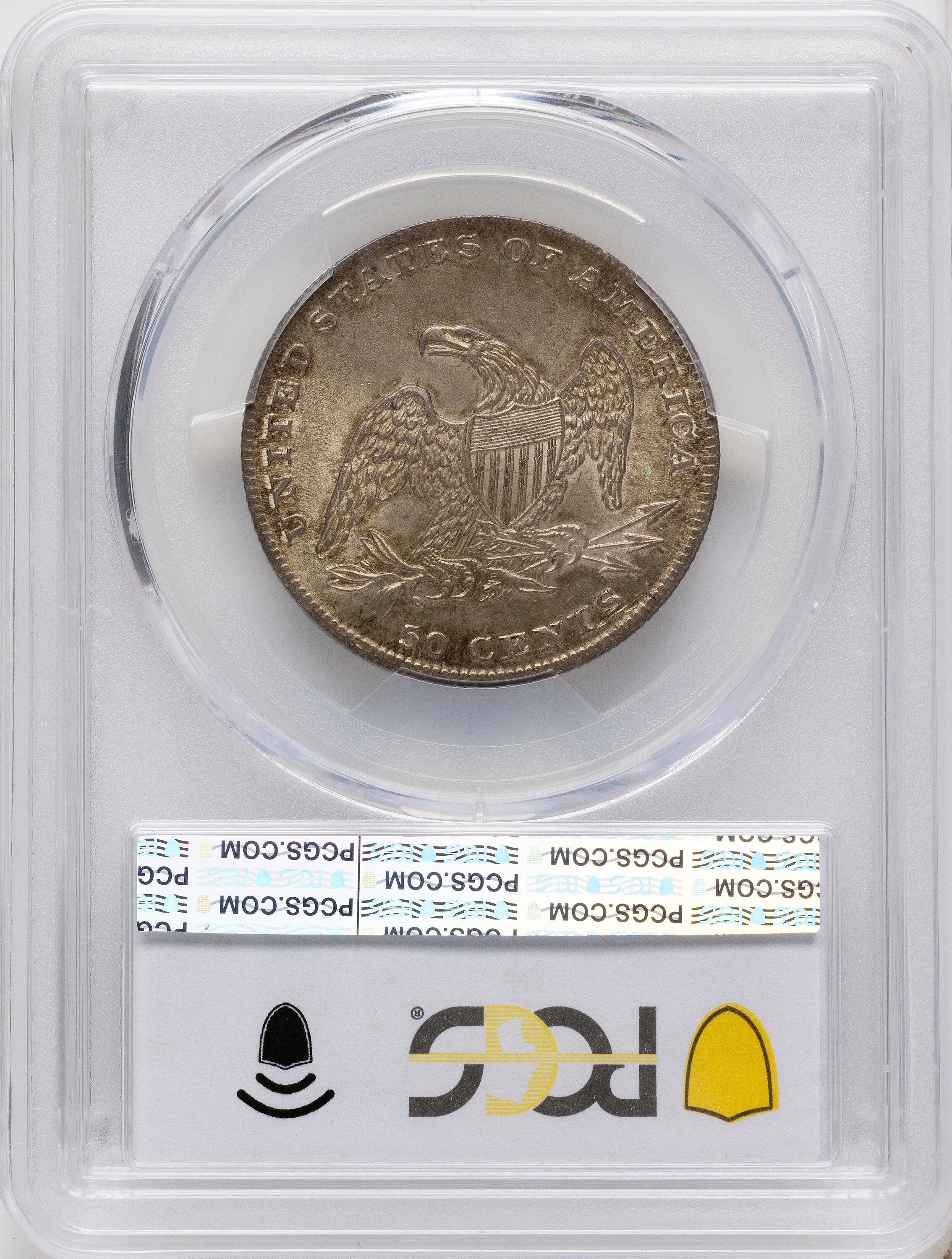 1837 50C Reeded Edge Reeded Edge Half Dollar PCGS MS64