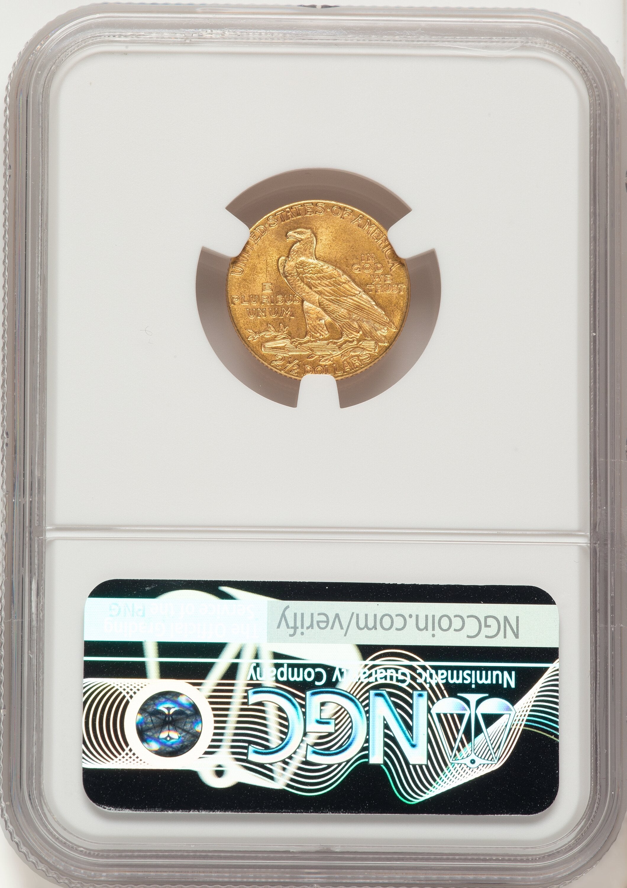 1912 $2.50 Indian Quarter Eagle NGC MS65
