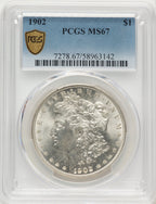 1902 Morgan Dollar PCGS MS67