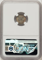 1860 3CS Three Cent Silver NGC MS66