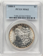 1888-S Morgan Dollar PCGS MS62
