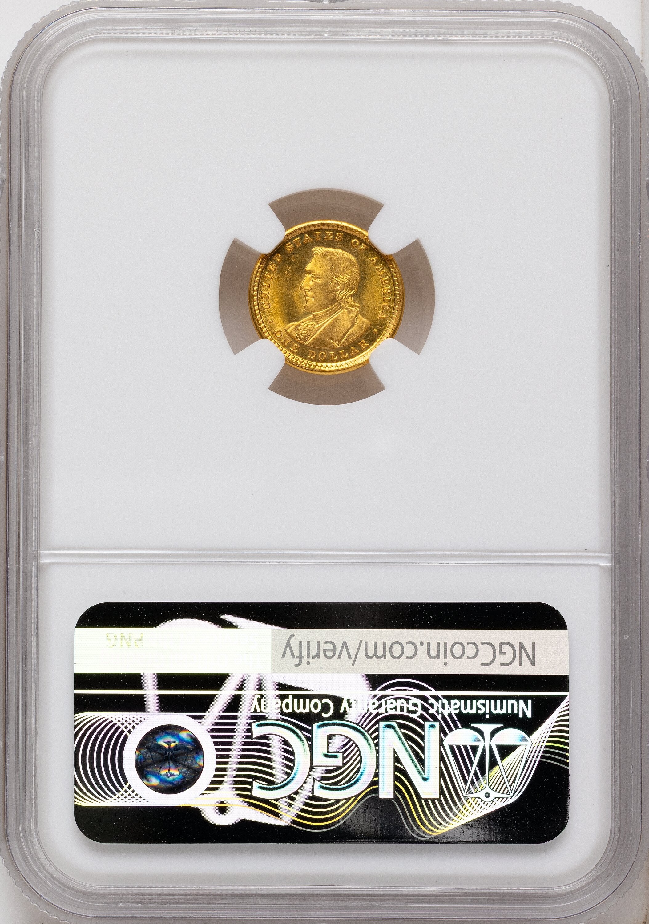 1904 G$1 Lewis and Clark Commemorative Gold NGC MS65