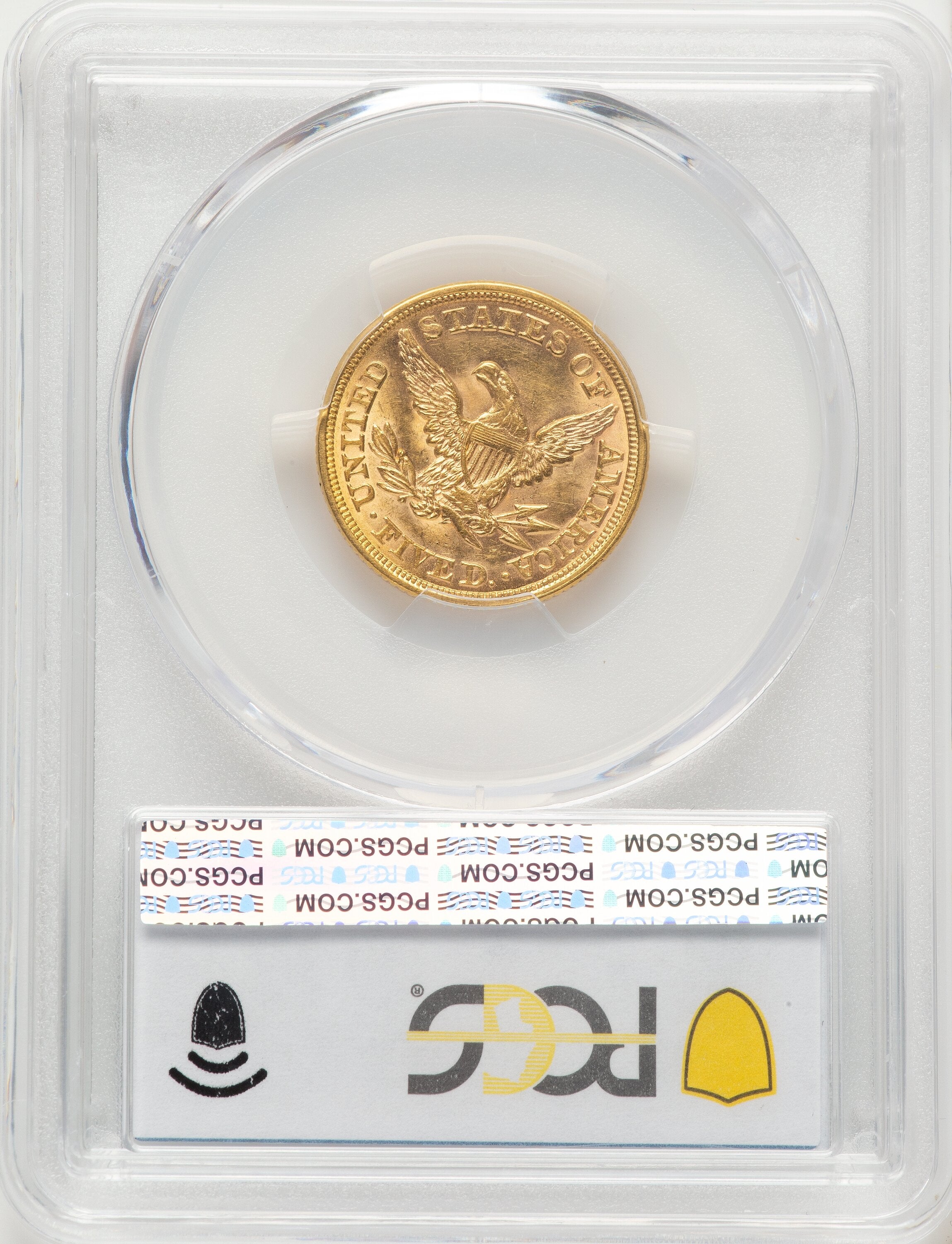 1852 $5 Liberty Half Eagle PCGS MS62