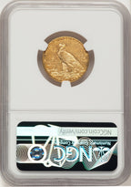1911-D $5 Indian Half Eagle NGC MS61