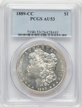1889-CC Morgan Dollar PCGS AU53
