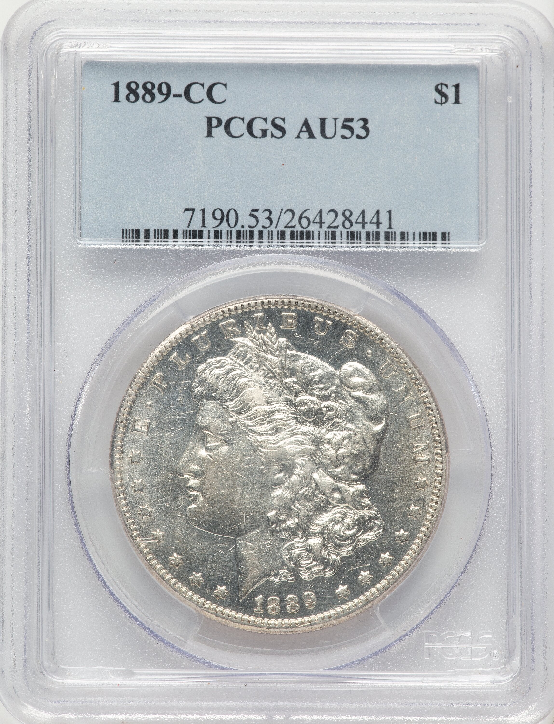1889-CC Morgan Dollar PCGS AU53