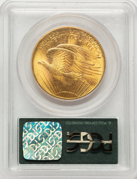 1908 $20 NO MOTTO Saint-Gaudens Double Eagle PCGS MS65