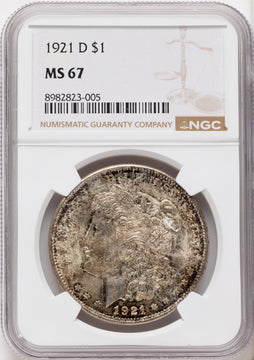 1921-D Morgan Dollar NGC MS67