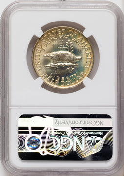1936 50C Wisconsin Commemorative Silver NGC MS68