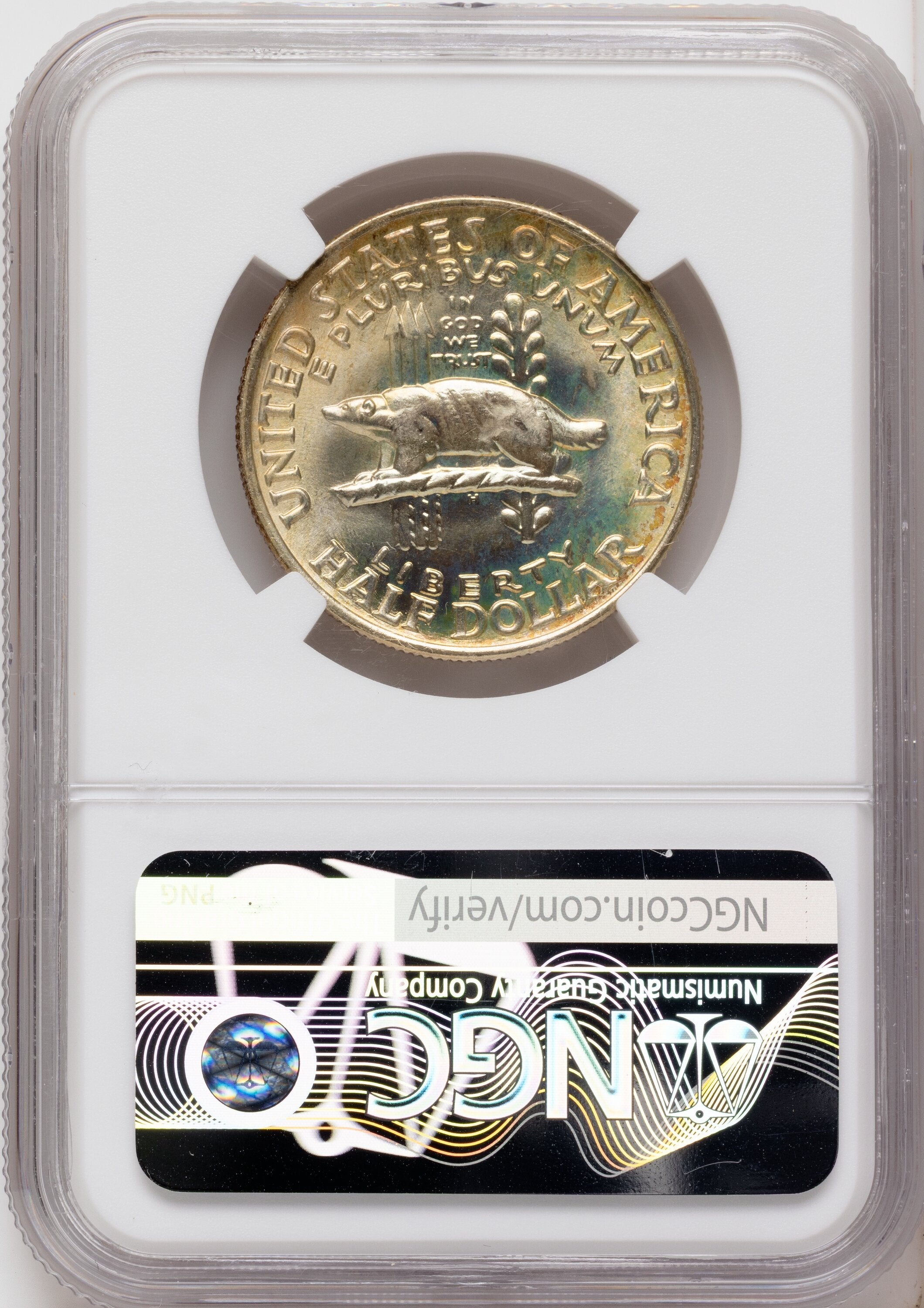 1936 50C Wisconsin Commemorative Silver NGC MS68