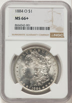 1884-O Morgan Dollar NGC MS66+