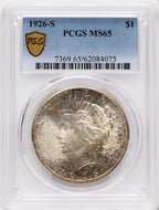 1926-S Peace Dollar PCGS MS65