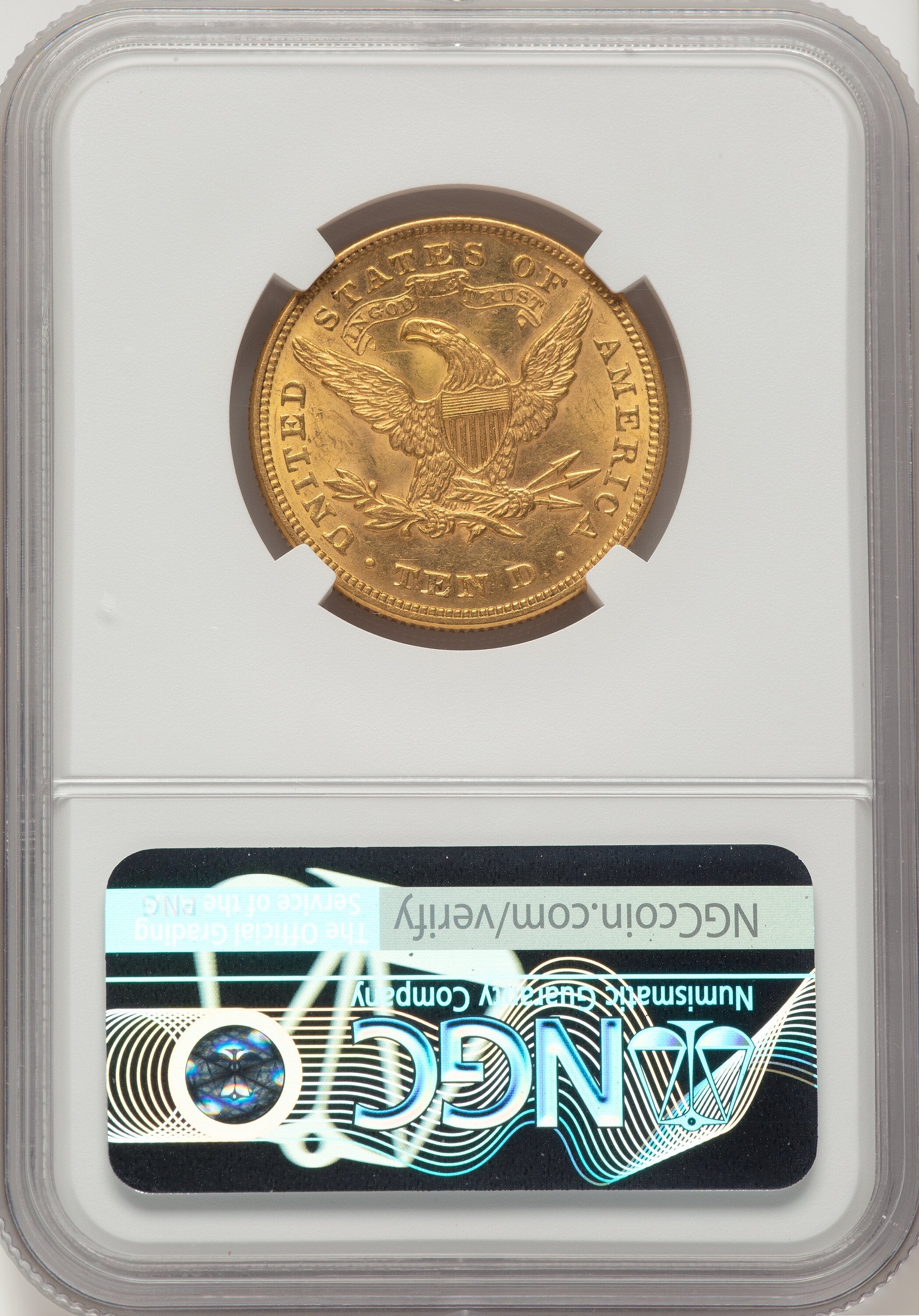 1874 $10 Liberty Eagle NGC MS62