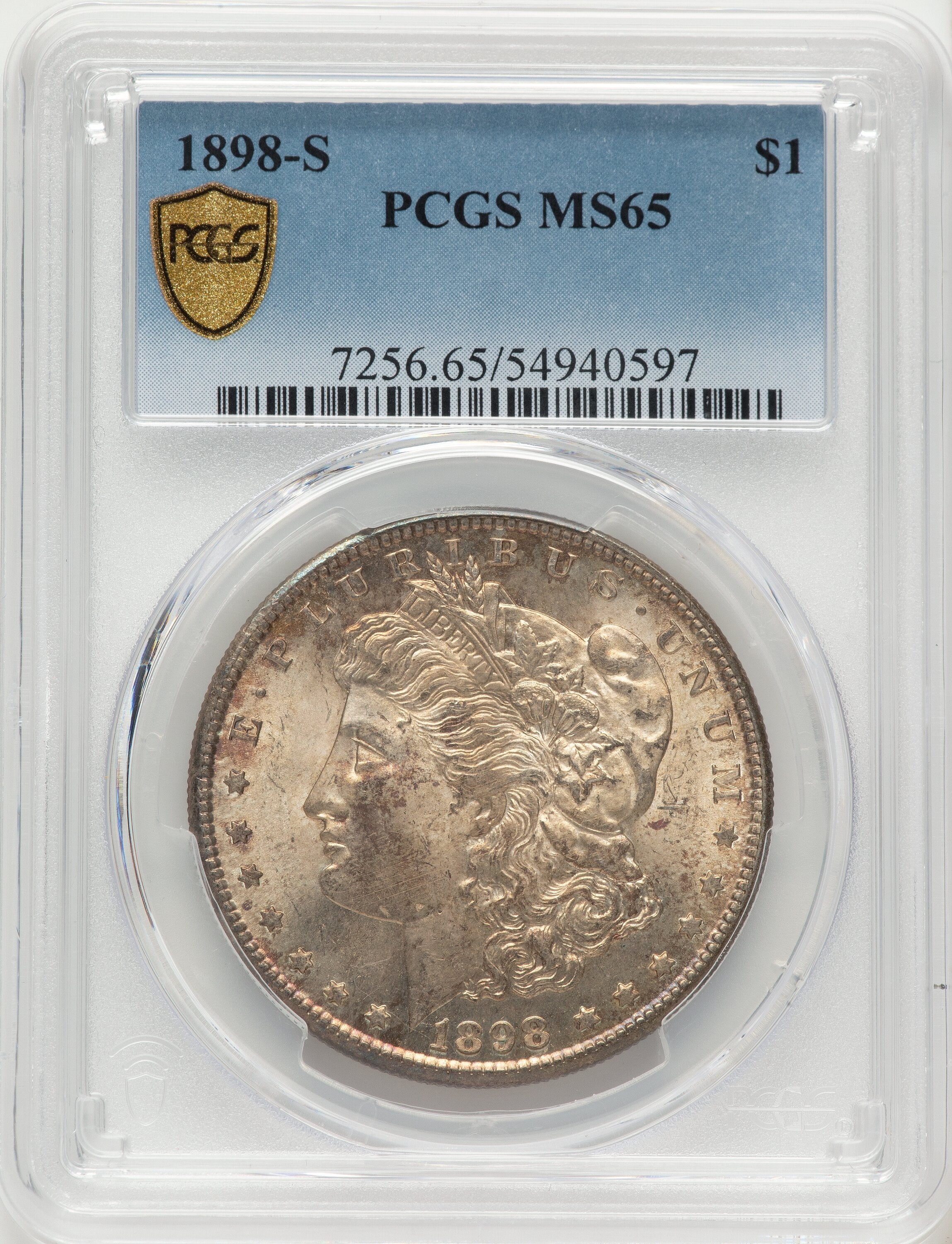 1898-S Morgan Dollar PCGS MS65