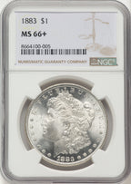 1883 CAC Morgan Dollar NGC MS66+