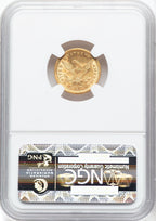 1878 $2.50 Liberty Quarter Eagle NGC MS61