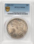 1885-CC Morgan Dollar PCGS MS66