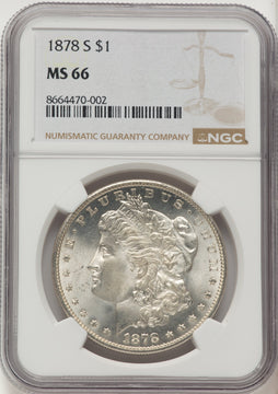 1878-S Morgan Dollar NGC MS66