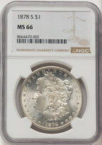 1878-S Morgan Dollar NGC MS66