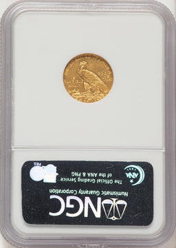 1910 $2.50 Indian Quarter Eagle NGC MS62