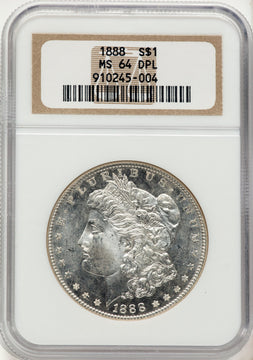 1888 DM Morgan Dollar NGC MS64