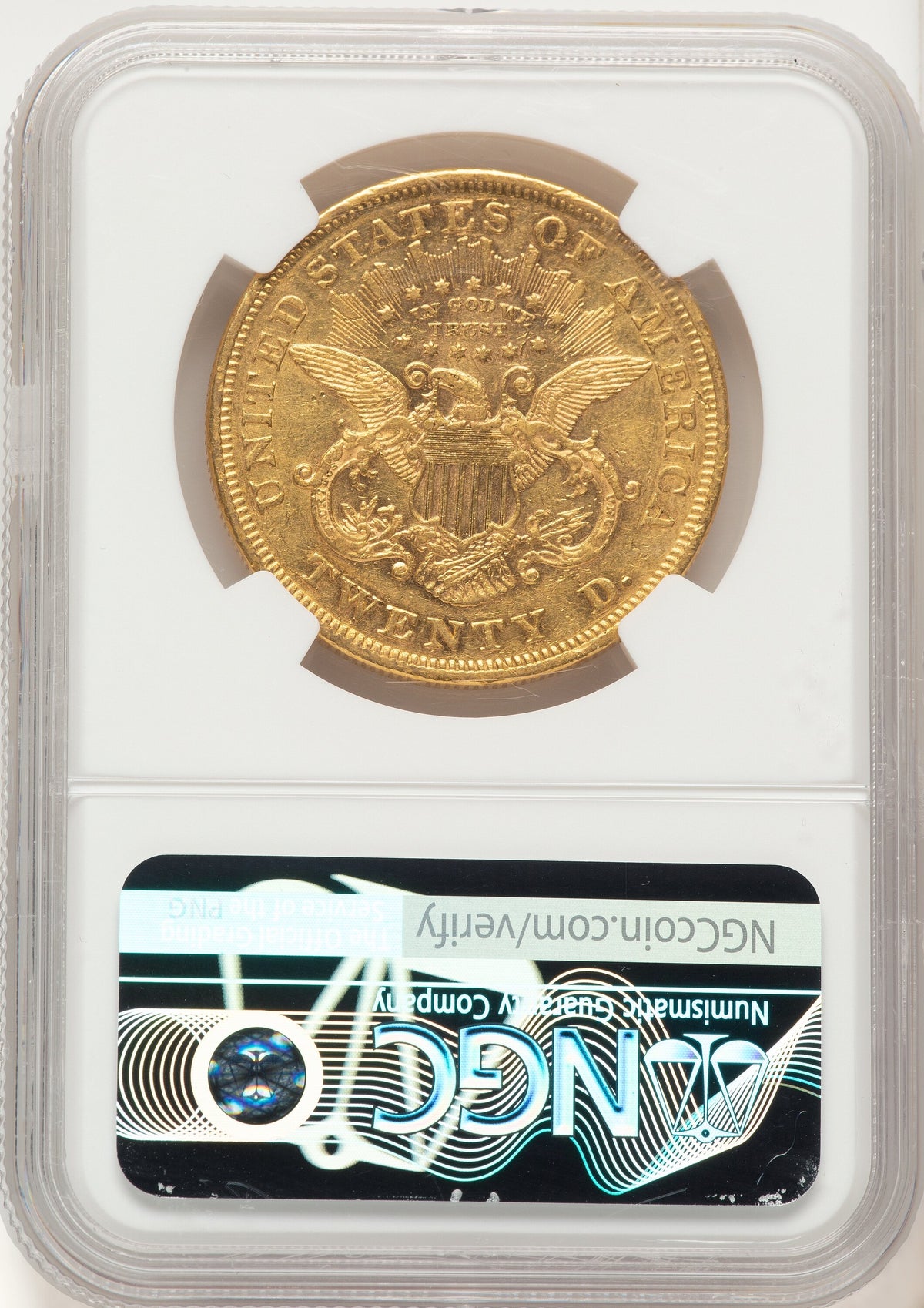 1868 $20 Liberty Double Eagle NGC AU55