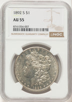 1892-S Morgan Dollar NGC AU55