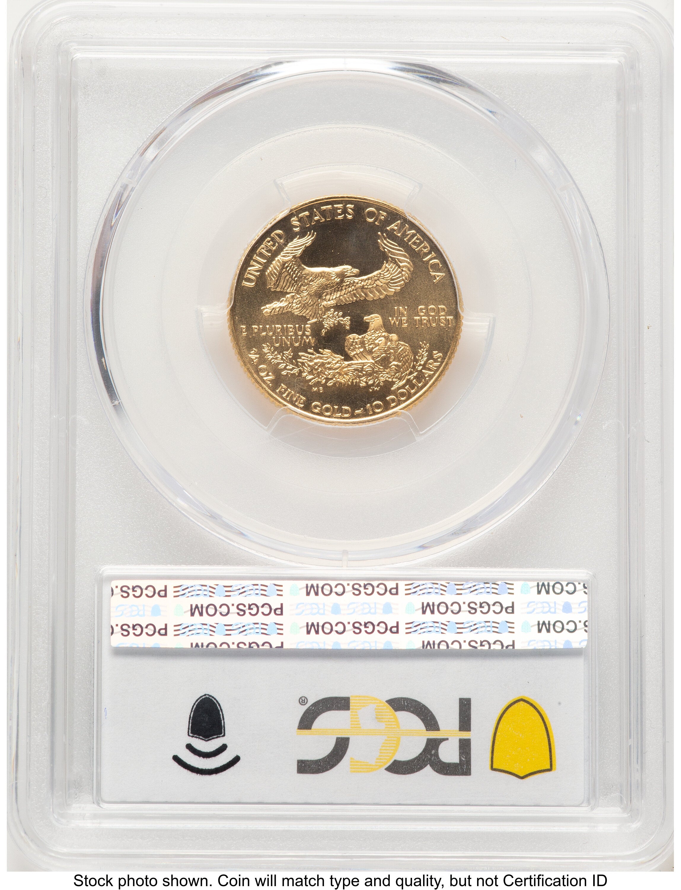1999-W Gold Eagle 1/4 oz Unfinished Proof Dies Blue Gradient PCGS PR70