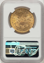 1875-S $20 Liberty Double Eagle NGC MS61