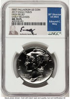 2017 Palladium Eagle 1 oz PL ER NGC MS70 Ed Moy