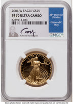 2004-W Proof Gold Eagle 1/2 oz NGC PF70 Ed Moy