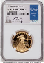 2010-W Proof Gold Eagle 1/2 oz NGC PF70 Ed Moy