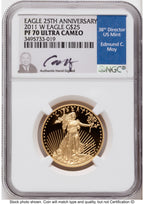 2011-W Proof Gold Eagle 1/2 oz NGC PF70 Ed Moy
