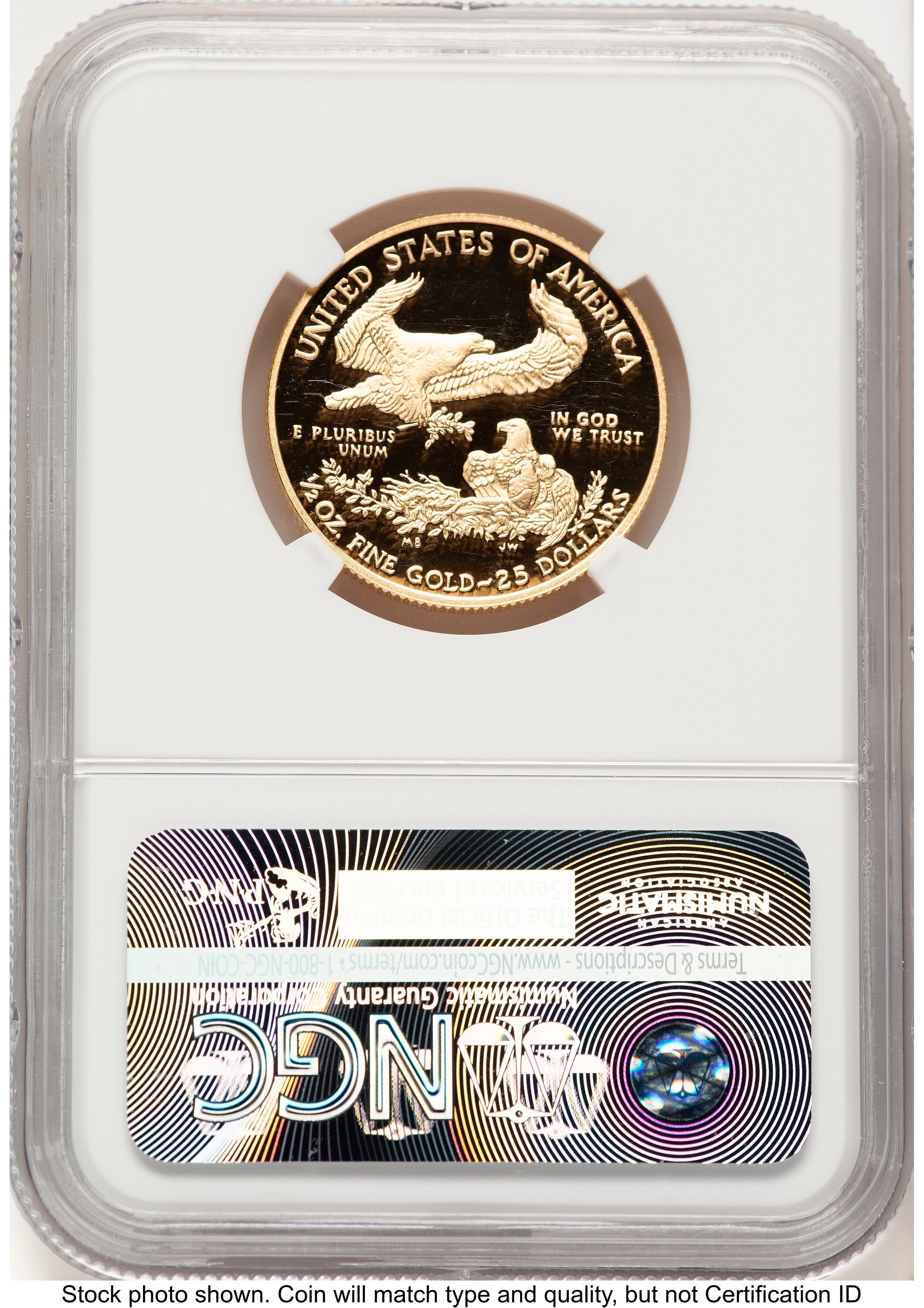 2016-W Proof Gold Eagle 1/2 oz NGC PF70 Ed Moy