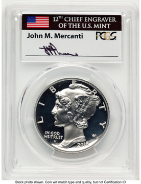 2018-W Palladium Eagle 1 oz FDI John PCGS PR70 Mercanti