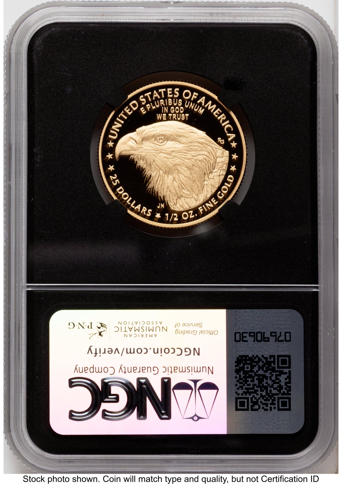 2024-W Proof Gold Eagle 1/2 oz AR Miles Standish NGC PF70