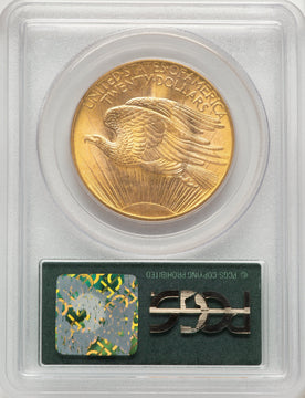 1908 $20 NO MOTTO Saint-Gaudens Double Eagle PCGS MS66