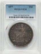 1877 T$1 Trade Dollar PCGS VF35