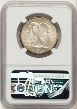1937-D 50C Walking Liberty Half Dollar NGC MS67