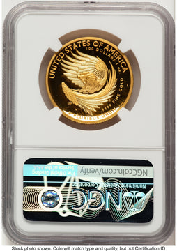 2025-W G$100 American Liberty High Relief Oklahoma City ANA Bunting Flag NGC PF70