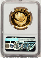 2025-W G$100 American Liberty High Relief Oklahoma City ANA Bunting Flag NGC PF70