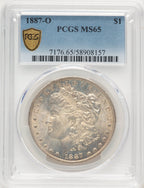 1887-O Morgan Dollar PCGS MS65