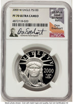 2000-W Proof Platinum Eagle 1 oz Don Everhart NGC PF70