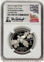 2023-W Proof Platinum Eagle 1 oz Don Everhart NGC PF70